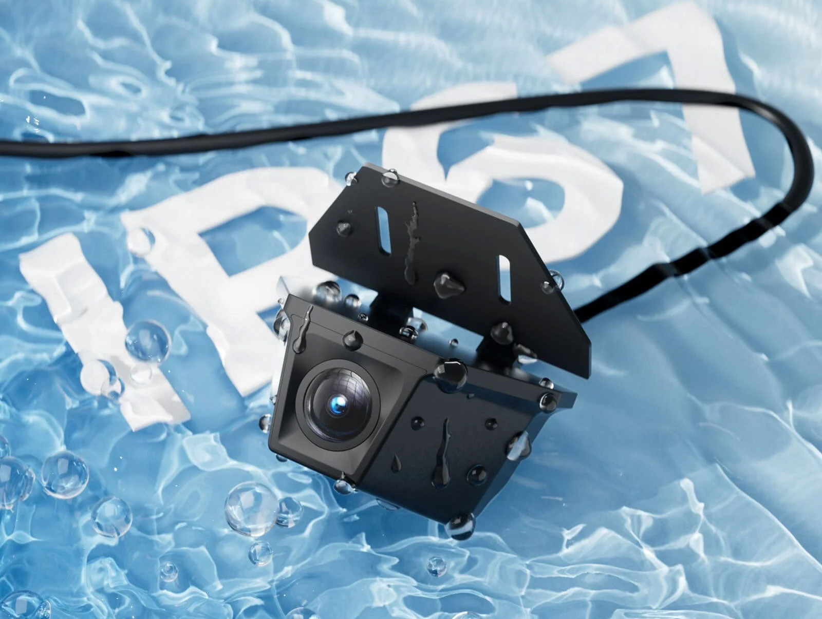 Is de achtercamera waterdicht?