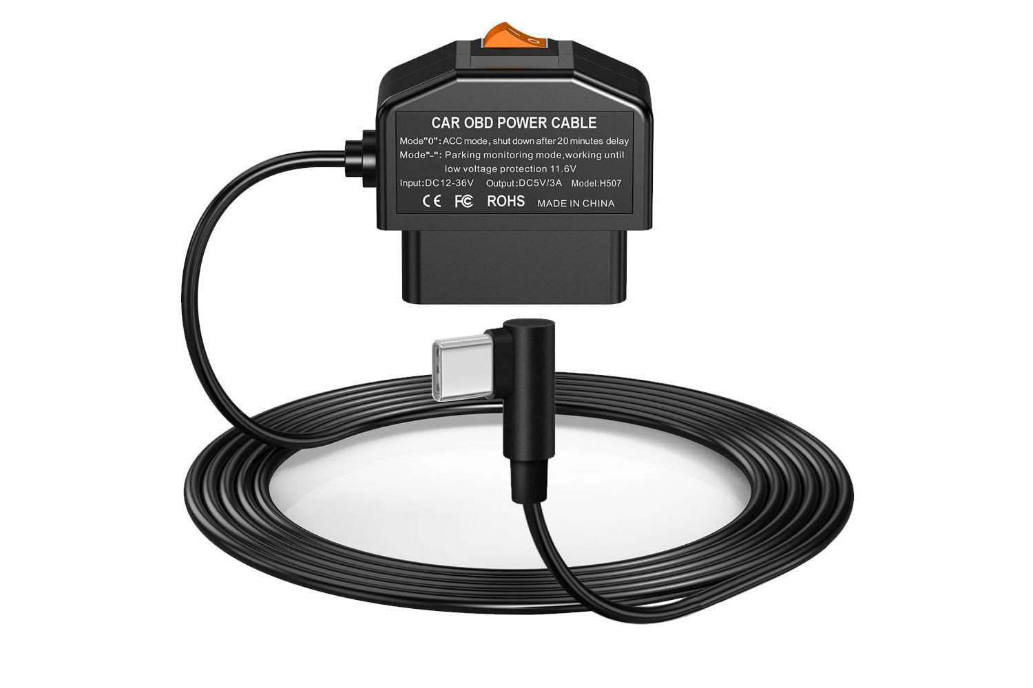 Welke permanente voeding is geschikt voor mijn dashcam?