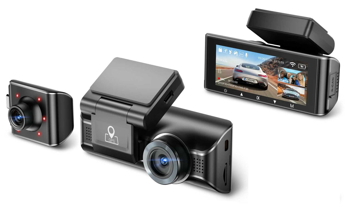 AZDome M770 Pro 3CH 4K Wifi GPS 64gb Dashcam