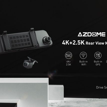 AZDome PG17 Max 4K 2CH Wifi GPS 64gb Dashcam
