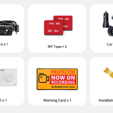 Botslab G980H Pro 3CH 4K Wifi GPS 128gb Dashcam