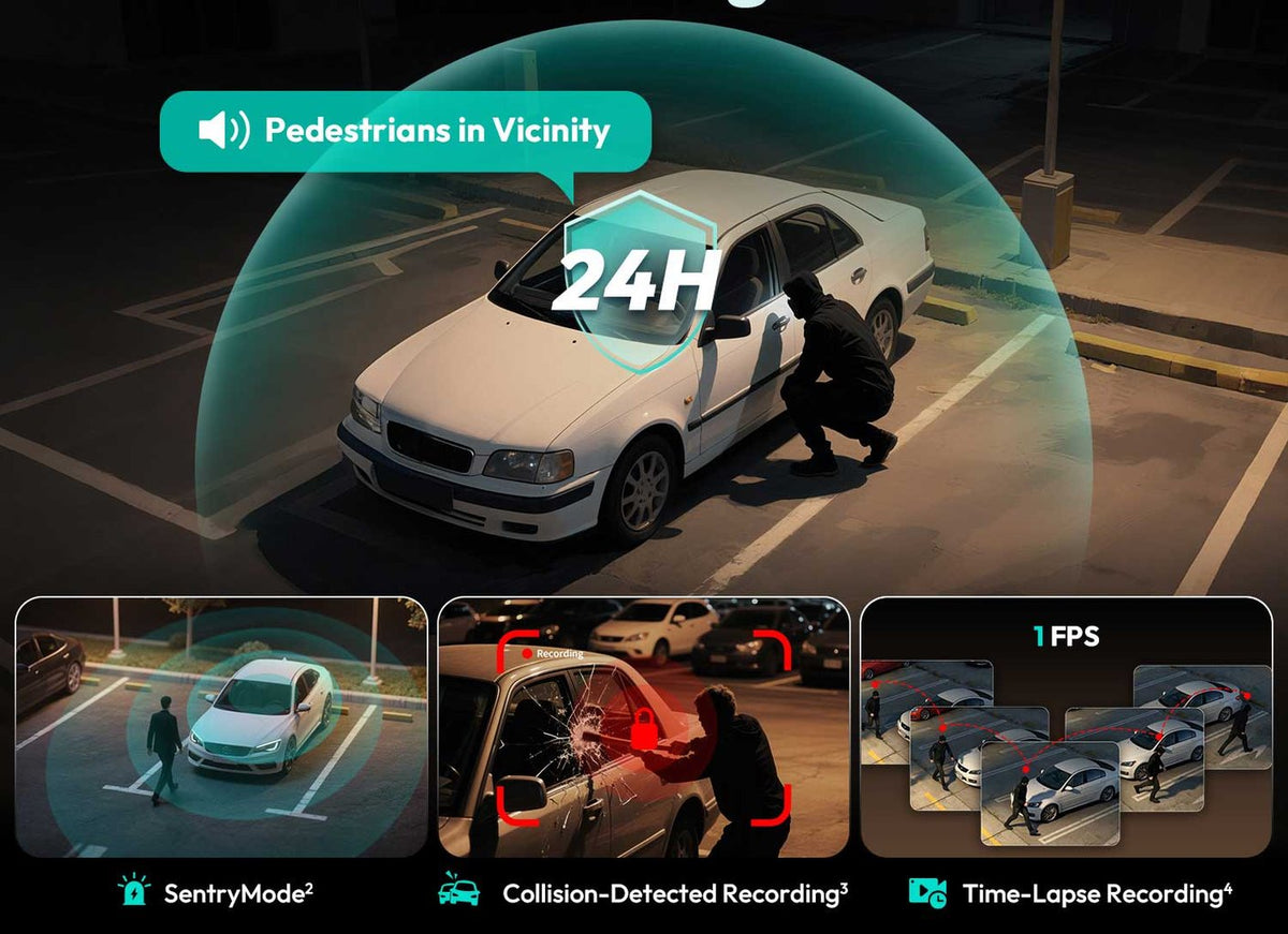 Botslab G980H 4CH 4K WiFi GPS 128 GB 360-Grad-Dashcam