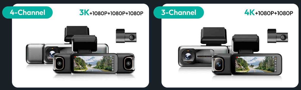 Botslab G980H 4CH 4K WiFi GPS 128 GB 360-Grad-Dashcam