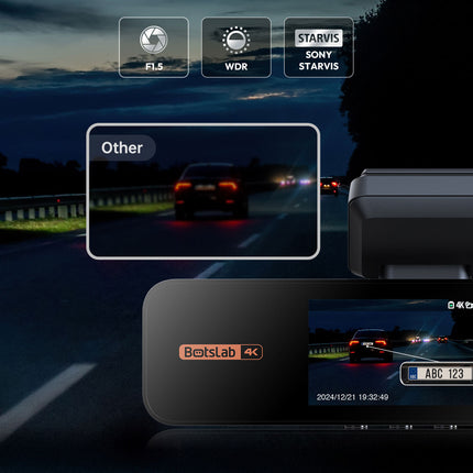 Botslab G980H Pro 2CH 4K Wifi GPS 64gb Dashcam