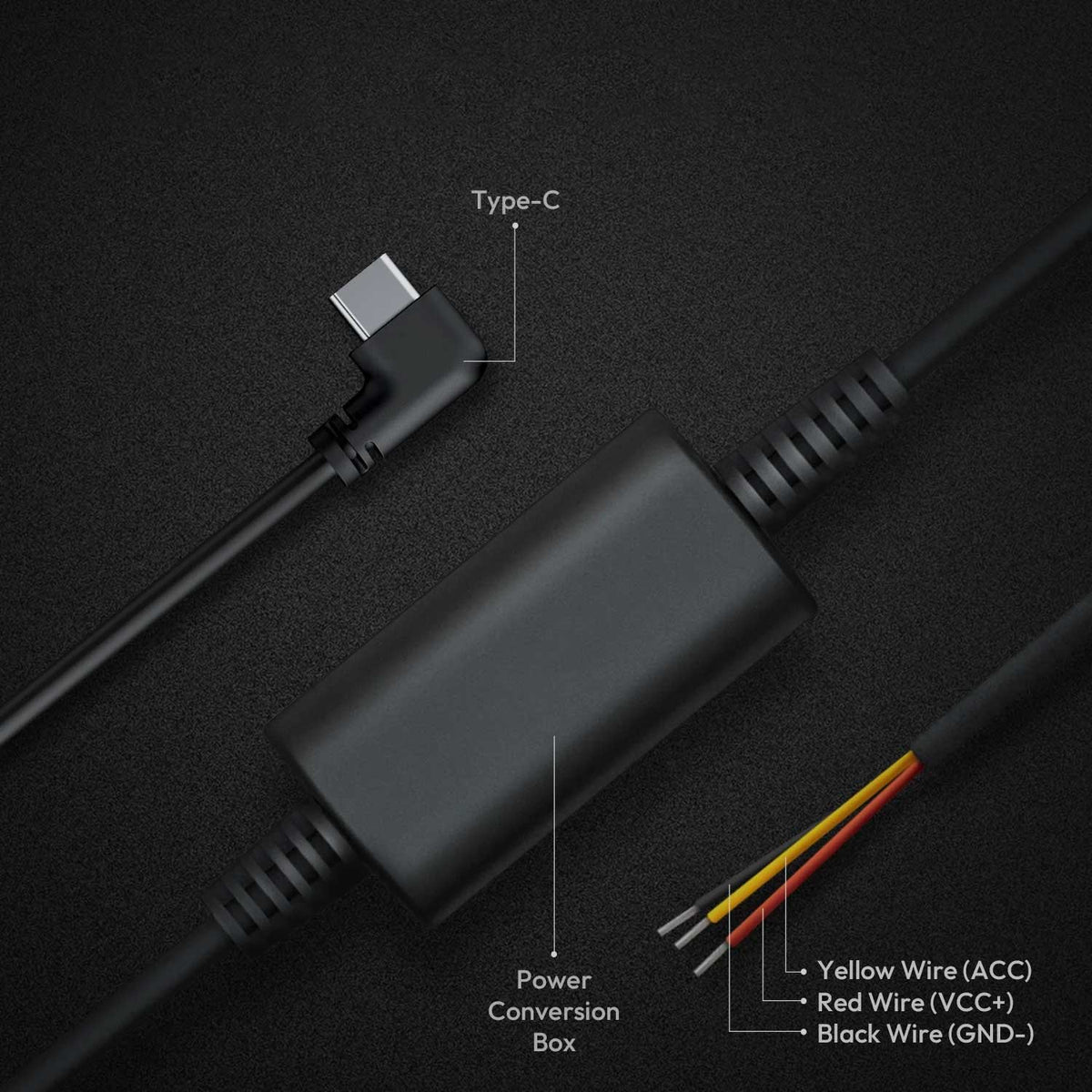 Botslab Hardwire Kit USB-C 3-Draht