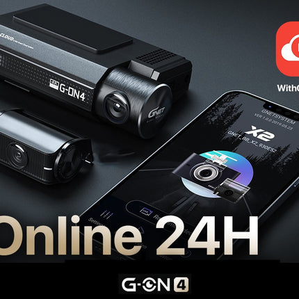 Gnet G-ON4 Pro 2CH 4K Cloud Wifi GPS 64GB Dashcam
