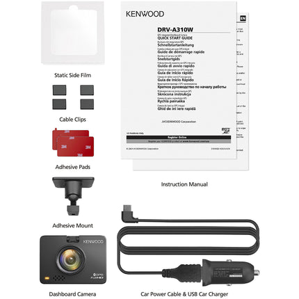 Kenwood DRV-A310W Full HD Wifi GPS Dashcam