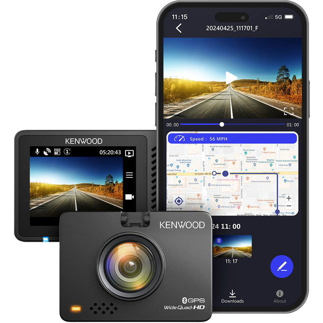 Kenwood DRV-A510W 2K Quad HD Wifi GPS Dashcam
