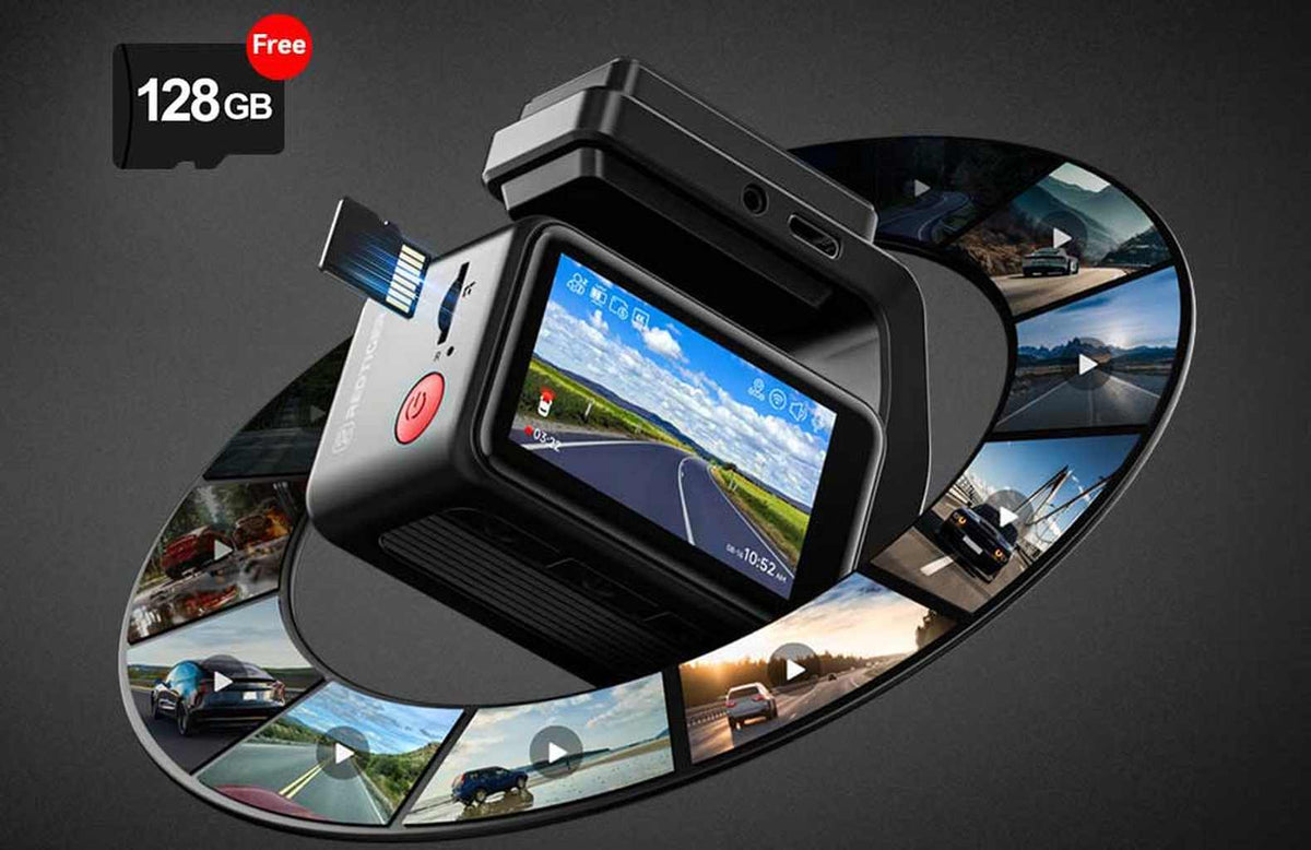Redtiger F4 Pro 2CH 4K Touch Wifi GPS 128gb Dashcam