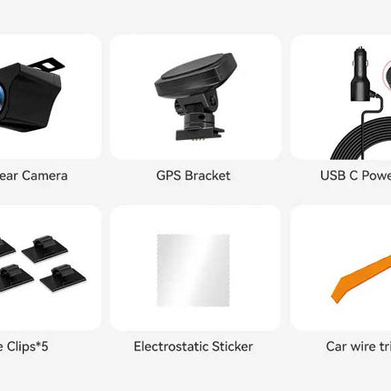 Redtiger F7N Elite 4K Touch Wifi GPS 2CH 128gb Dashcam