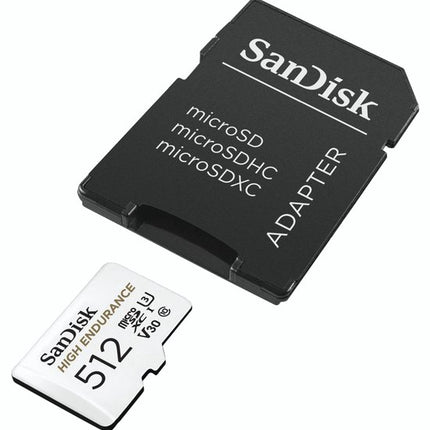 <tc>SanDisk 512 GB High Endurance U3 V30 microSD-Karte</tc>