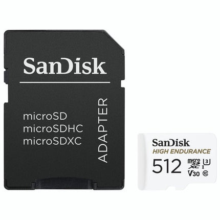 <tc>SanDisk 512 GB High Endurance U3 V30 microSD-Karte</tc>