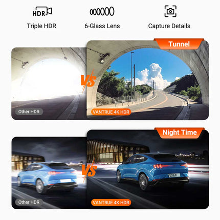 Vantrue N5S Cloud 2K 4CH Wifi GPS 360-Grad Dashcam