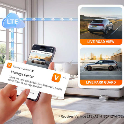 Vantrue N4 Pro S Cloud 3CH 4K Wifi GPS Dashcam