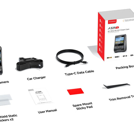 Viofo A329S 1CH 4K Wifi GPS Dashcam