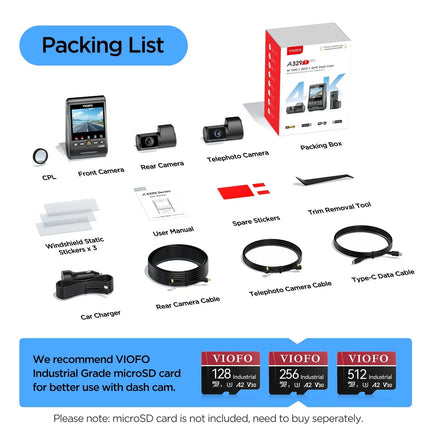 <tc>Viofo A329T 3CH 4K WiFi-GPS-Dashcam</tc>