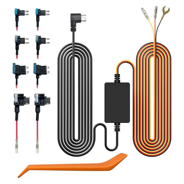 Wolfbox 4A Hardwire Kit USB-C 3-adrig