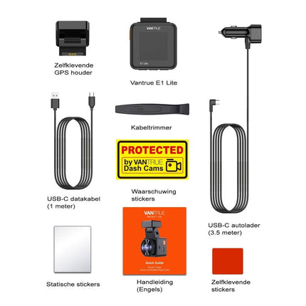 Vantrue E1 Lite Full HD Wifi GPS Dashcam
